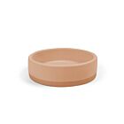 Nood betonnen waskom Bowl Two Tone rond Pastel Peach - 40 cm