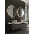 Blend ronde spiegel Rotondo met led en spiegelverwarming - 100 cm