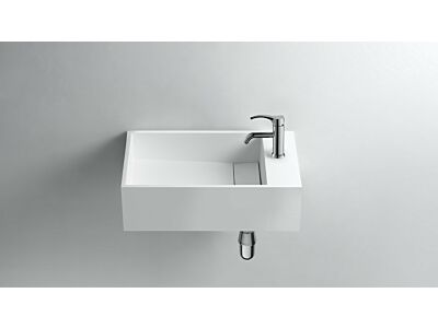 Ideavit solid surface toiletfontein Solidcube mat wit - 50 cm