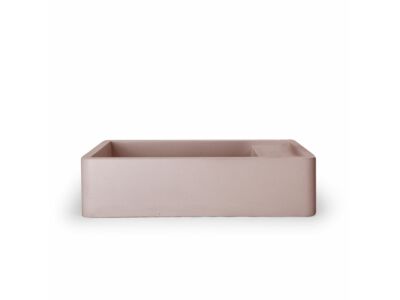 Nood betonnen toiletfontein Shelf Blush Pink zonder kraangat - 54 cm
