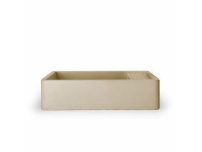 Nood betonnen toiletfontein Shelf Custard zonder kraangat - 54 cm