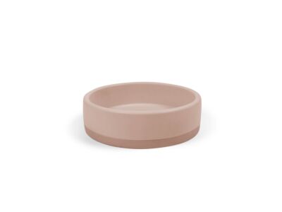 Nood betonnen waskom Bowl Two Tone rond Blush Pink - 40 cm