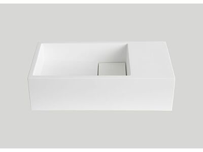 Mastello solid surface toiletfontein Otis mat wit zonder kraangat - 36 cm